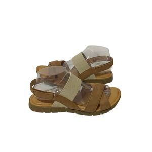 BOC B.O.C Women's Tan & Cream Caty Sandal Sandals Size 9 Minimalist Boho Summer